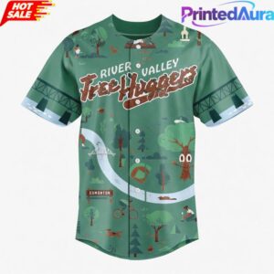 Edmonton Riverhawks 2026 River Valley Tree Hugger Baseball Jesrey 1