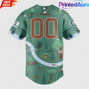Edmonton Riverhawks 2026 River Valley Tree Hugger Baseball Jesrey 2