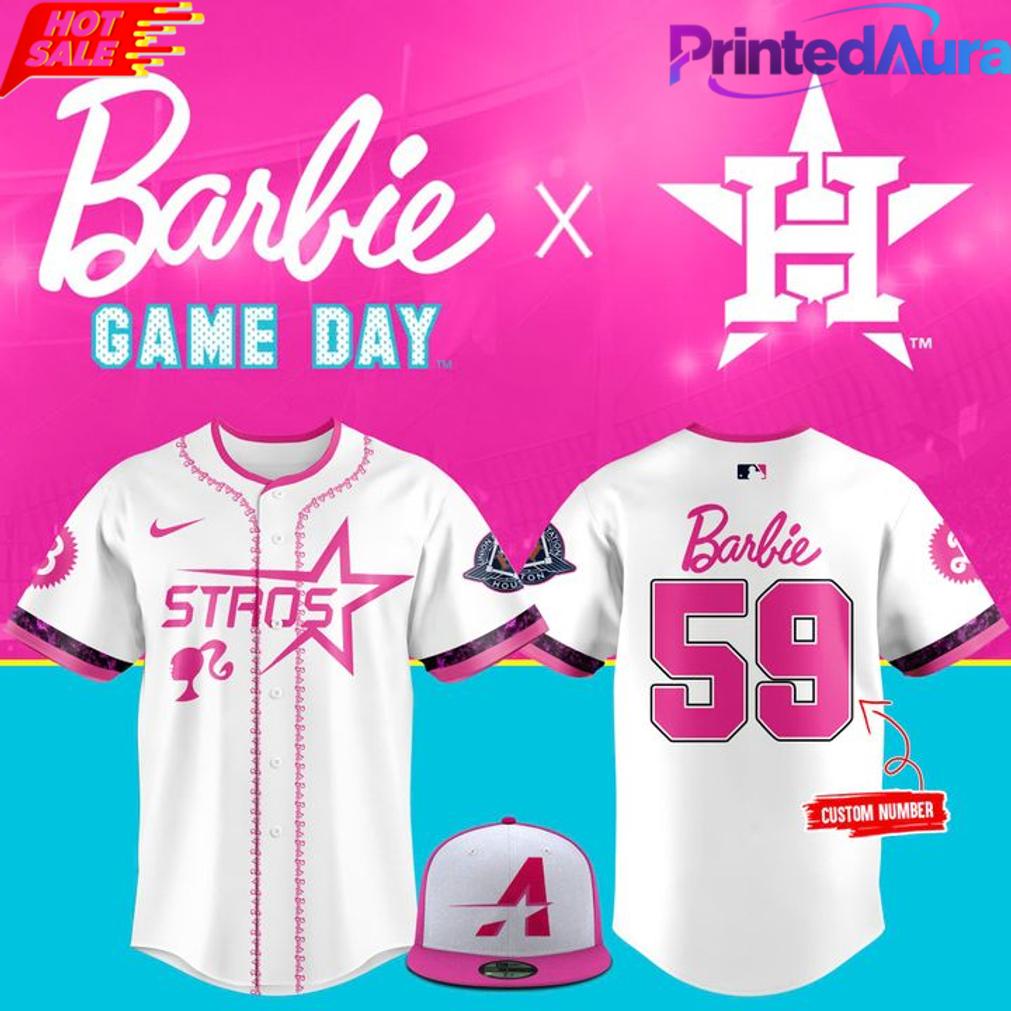 Houston Astros 2025 Barbie Game Day Baseball Jersey Houston Astros 2025 Barbie Game Day Baseball Jersey