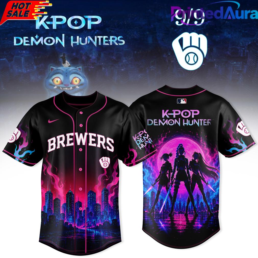 KPop Demon Hunters Night x MLB HUNTRX 2026 Edition Baseball Jersey KPop Demon Hunters Night x MLB HUNTRX 2026 Edition Baseball Jersey