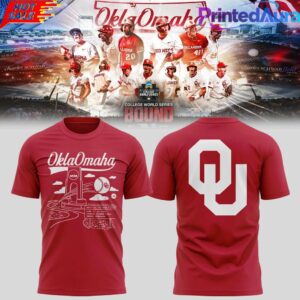 Oklahoma Baseball 2026 ‘OklaOmaha’ 3D Tee
