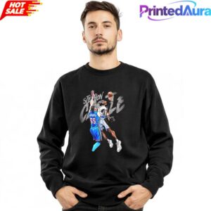 Stephon Castle dunk Isaiah Hartenstein Oklahoma City Thunder NBA Tee 1