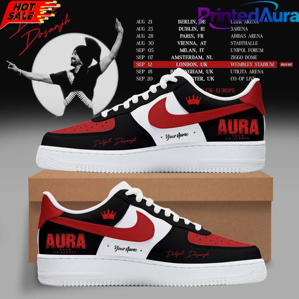 DILJIT DOSANJH Aura World Tour ’26 – Europe & UK Edition AF1 Shoes DILJIT DOSANJH Aura World Tour ’26 – Europe & UK Edition AF1 Shoes