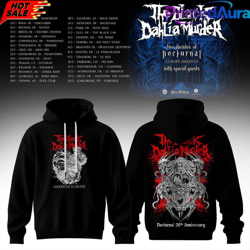 Two Decades of Nocturnal Europe MMXXVII Hoodie Two Decades of Nocturnal Europe MMXXVII Hoodie
