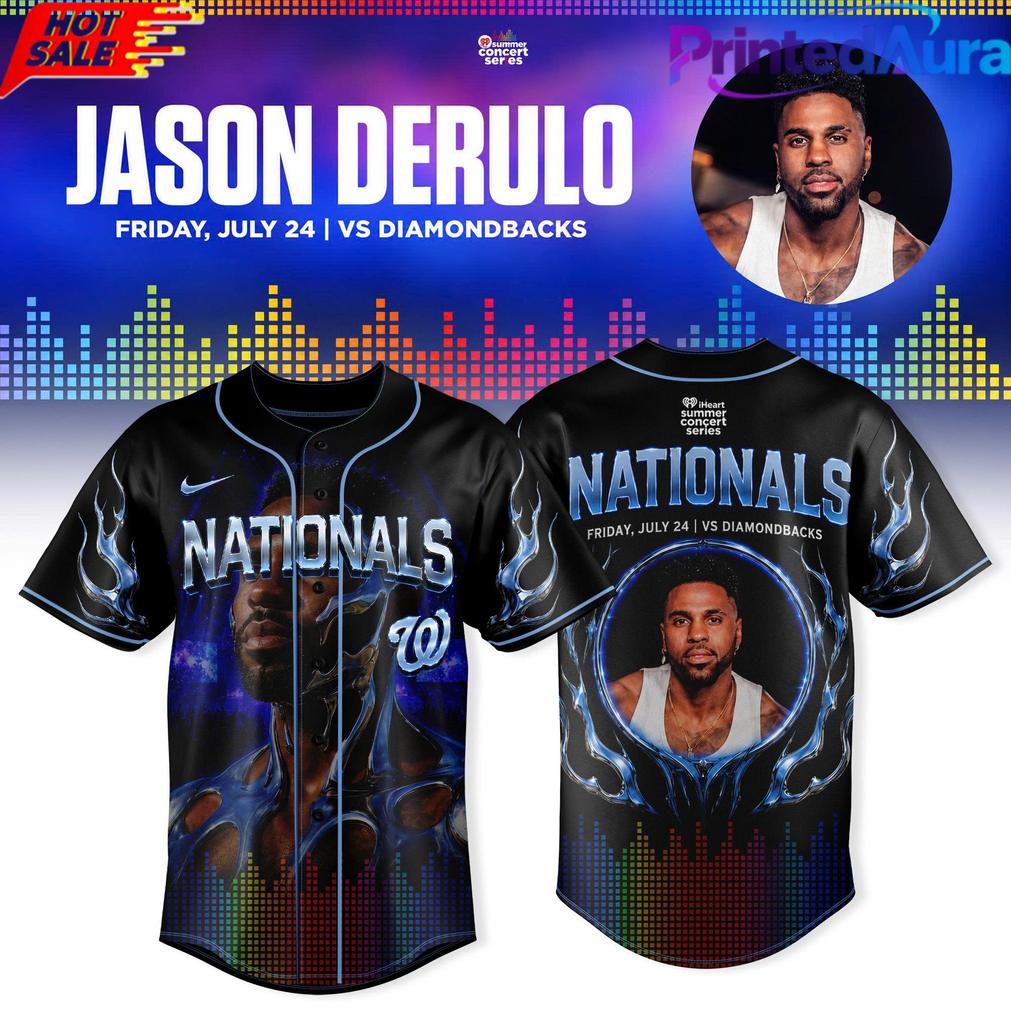 Washington Nationals x Jason Derulo Postgame Summer Concert Series Jersey Washington Nationals x Jason Derulo Postgame Summer Concert Series Jersey