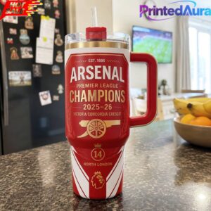 Arsenal 2026 Premier League Champions Commemorative Tumbler 1