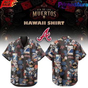 Atlanta Braves Da De Los Muertos 2026 Hawaiian Shirt