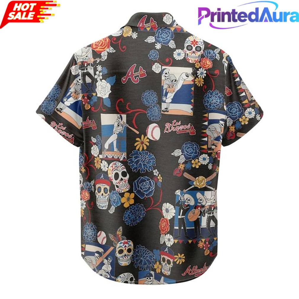 Atlanta Braves Da De Los Muertos 2026 Hawaiian Shirt Atlanta Braves Da De Los Muertos 2026 Hawaiian Shirt