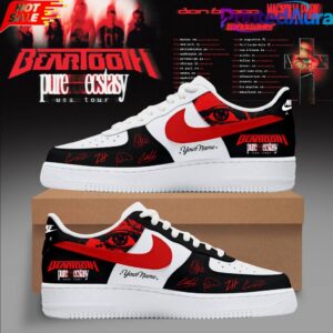 Beartooth Pure Ecstasy Tour 2026 Custom AF1 Sneaker