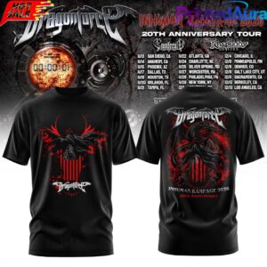 DragonForce Inhuman Rampage 20th Anniversary Tee