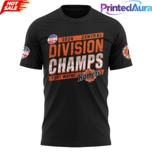 Fort Wayne Komets Central Division Champions 2026 Tee 1