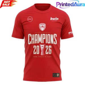 GSA Olympiacos 'BC EUROLEAGUE CHAMPIONS 2026' Shirt 1