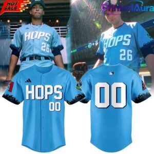 Hillsboro Hops Sky Blue Custom Baseball Jersey