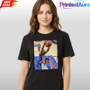 Joel Embiid Mitchell Robinson Dunking Shirt 1