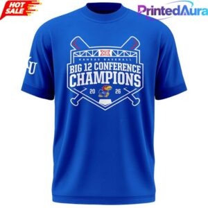Kansas Jayhawks Baseball Big 12 Champions 2026 Shirt 1