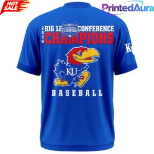 Kansas Jayhawks Baseball Big 12 Champions 2026 Shirt 2