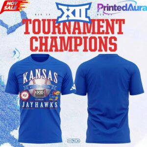 Kansas Jayhawks Blue 2026 Big 12 Baseball Tournament Champions Tee