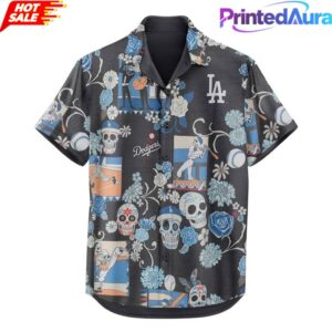 Los Angeles Dodgers Da De Los Muertos 2026 Hawaiian Shirt 1