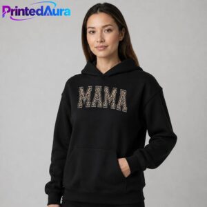 Mama Leopard Print Mother's Day T-Shirt 1