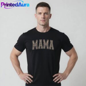 Mama Leopard Print Mother’s Day T-Shirt