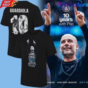 Manchester City Thank you Pep ’10 Years with Pep’ Tee