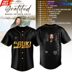 Marco Antonio Sols Gratitud Tour 2026 El Buki Baseball Jersey