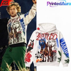 Rolling Loud Movie Owen Wilson Mixed Media Cement Hoodie