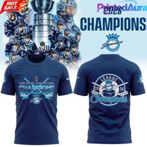 Saguenens de Chicoutimi 2026 Quebec Maritime Junior Hockey League Champions Shirt