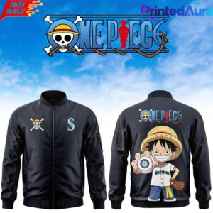 Seattle Mariners x One Piece Bomber Jacket