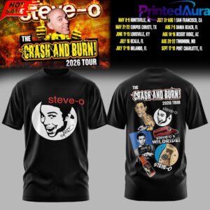 Steve-O Crash And Burn Tour 2026 Shirt