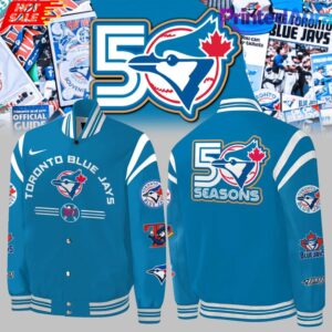 Toronto Blue Jays 50th Anniversary Special Bomber Jacket