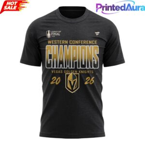 Vegas Golden Knights 2026 NHL Western Conference Champions Shirt 1