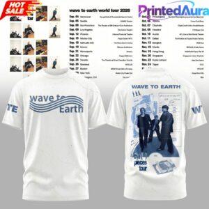 Wave to Earth The Pieces Tour 2026 Blue Memory Shirt