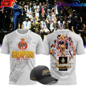AS Monaco Basket 2026 Betclic Élite Champions Two-Sided Graphic T-Shirt