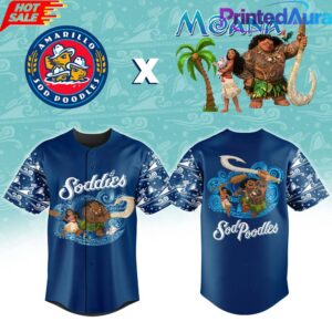 Amarillo Sod Poodles x Moana Night Special Baseball Jersey