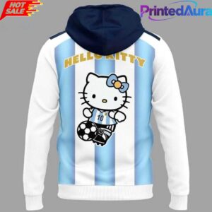 Argentina National Soccer FIFA World Cup 2026 Hello Kitty Hoodie 1