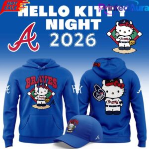 Atlanta Braves 2026 Hello Kitty Night Hoodie