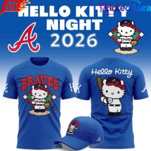 Atlanta Braves 2026 Hello Kitty Night Shirt