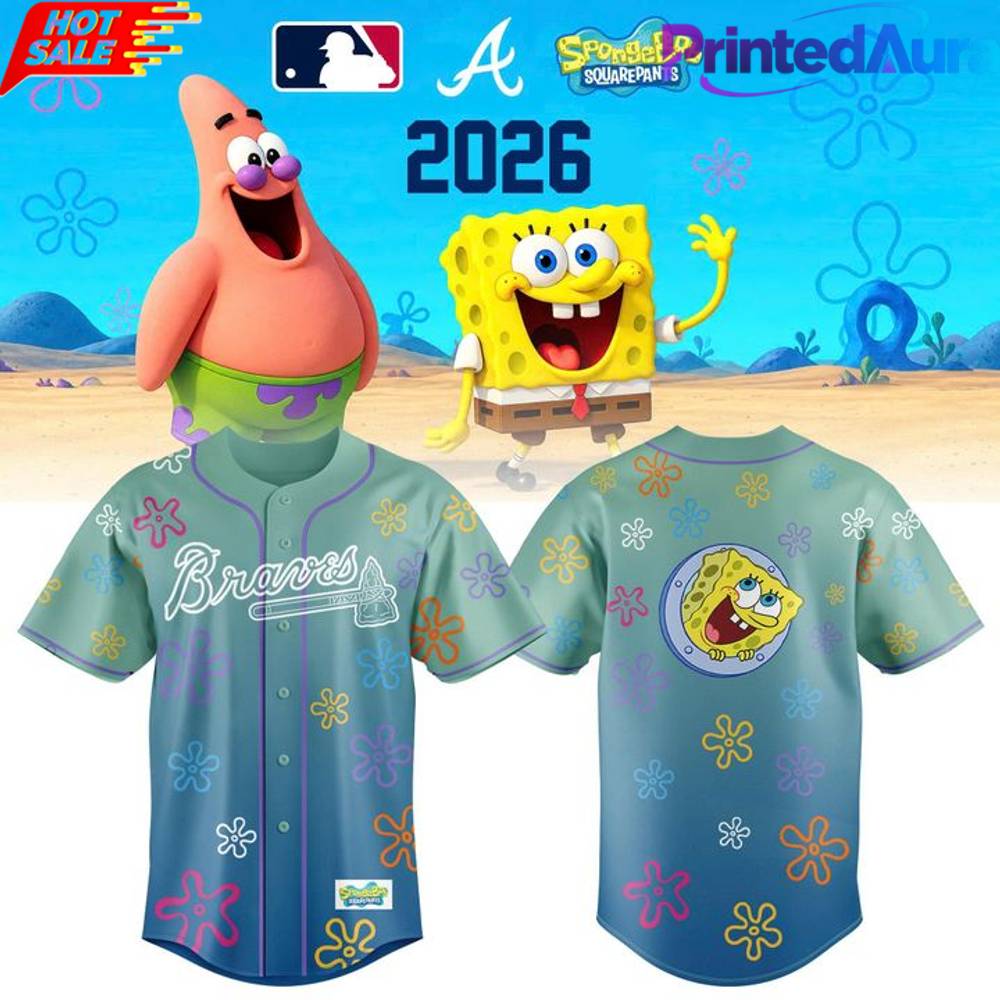 Atlanta Braves x Spongebob Squarepants Night 2026 Baseball Jersey Atlanta Braves x Spongebob Squarepants Night 2026 Baseball Jersey