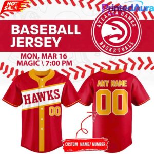 Atlanta Hawks Special New 2026 Custom Baseball Jersey