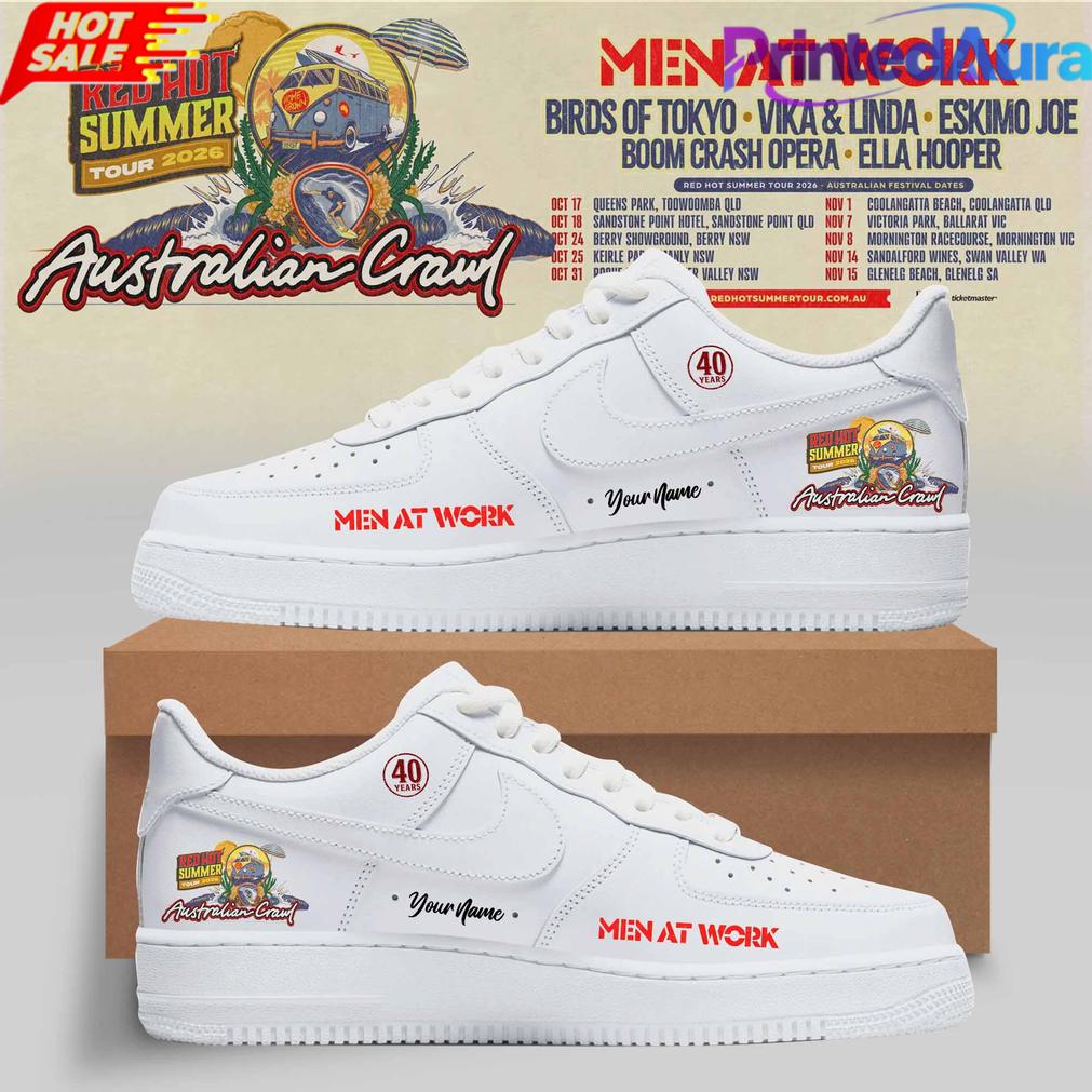 Australian Crawl – Red Hot Summer Tour 2026 Air Force 1 Shoes Australian Crawl – Red Hot Summer Tour 2026 Air Force 1 Shoes