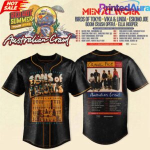 Australian Crawl – Red Hot Summer Tour 2026 Baseball Jersey
