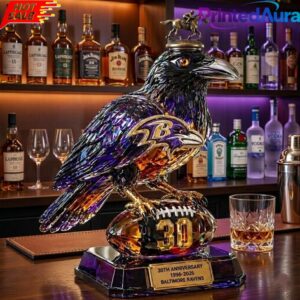 Baltimore Ravens 30th Anniversary Black Rum Collectors Edition Whiskey Bottle 3