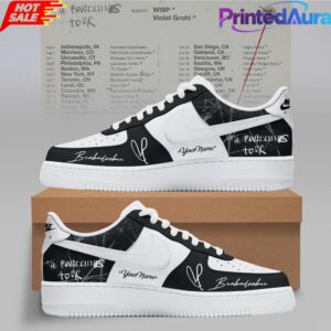 Beabadoobee  The Powerlines Tour Black White Custom AF1