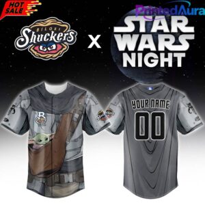 Biloxi Shuckers x Star Wars Night Baby Grogu Custom Baseball Jersey