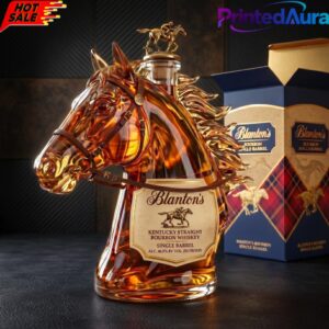 Blantons Horse Head Premium Whiskey Bottle