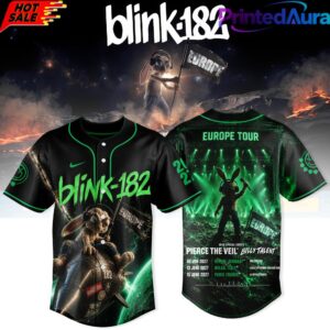 Blink 182 Never Grew Up Baseball Jersey Europe Tour Edition 1 Blink 182 Never Grew Up Baseball Jersey Europe Tour Edition 1