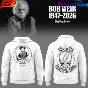 Bob Weir In Loving Memory White Hoodie