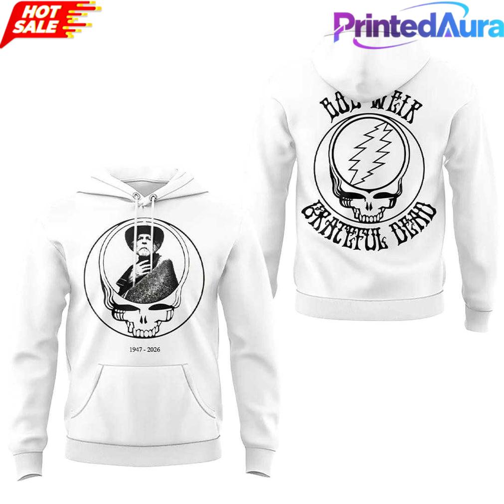 Bob Weir In Loving Memory White Hoodie Bob Weir In Loving Memory White Hoodie