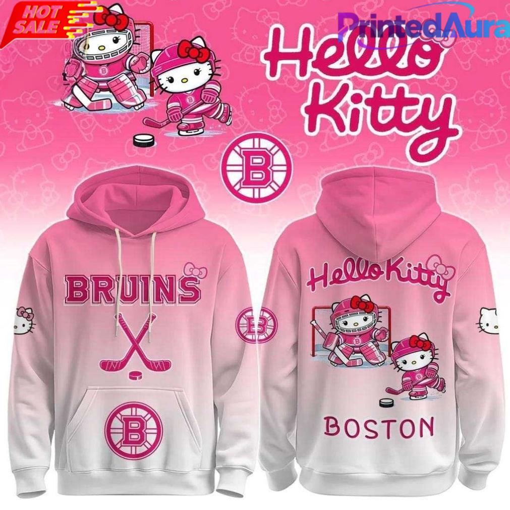 Boston Bruins Hello Kitty Hoodie Boston Bruins Hello Kitty Hoodie
